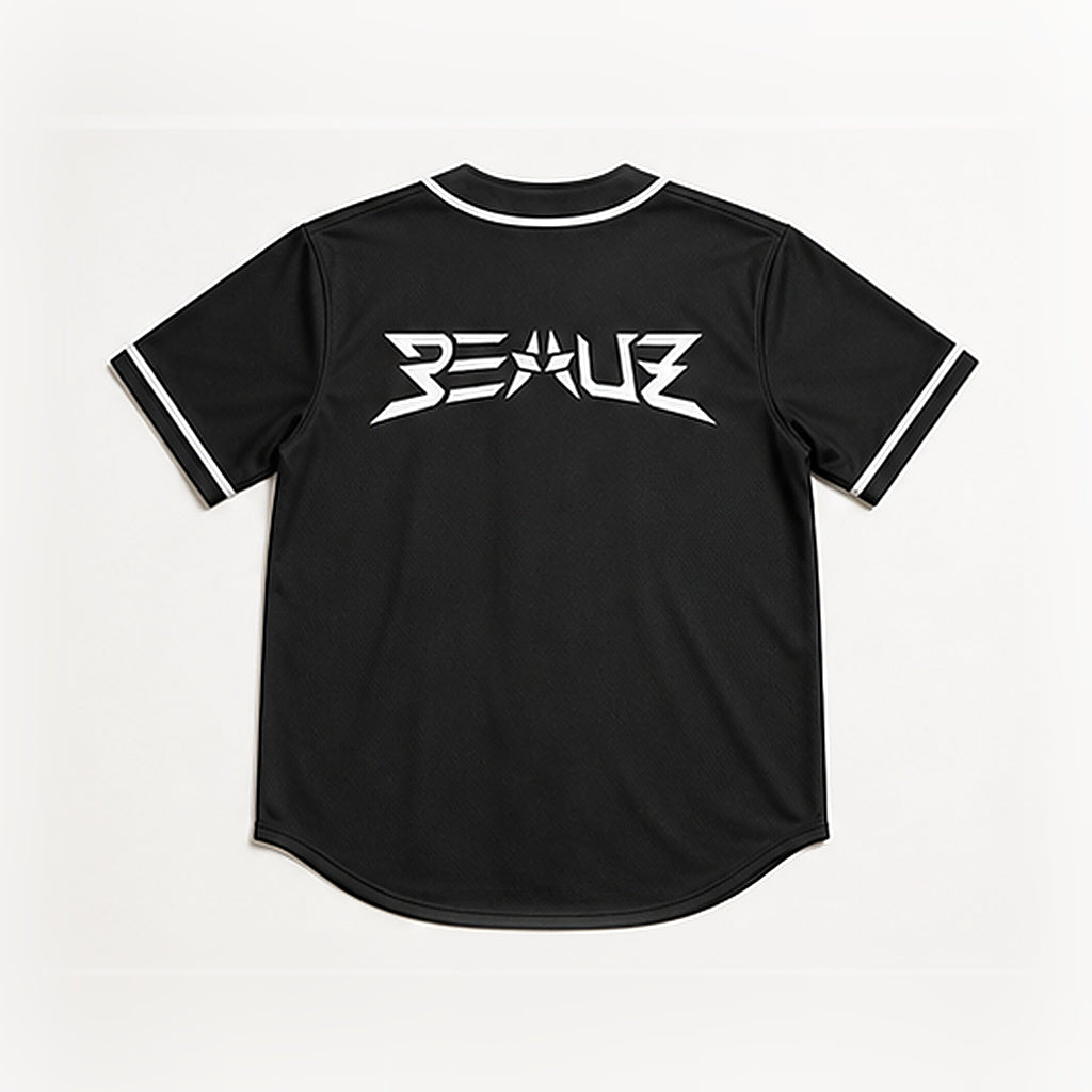The Jersey, flat back — BEAUZ wordmark
