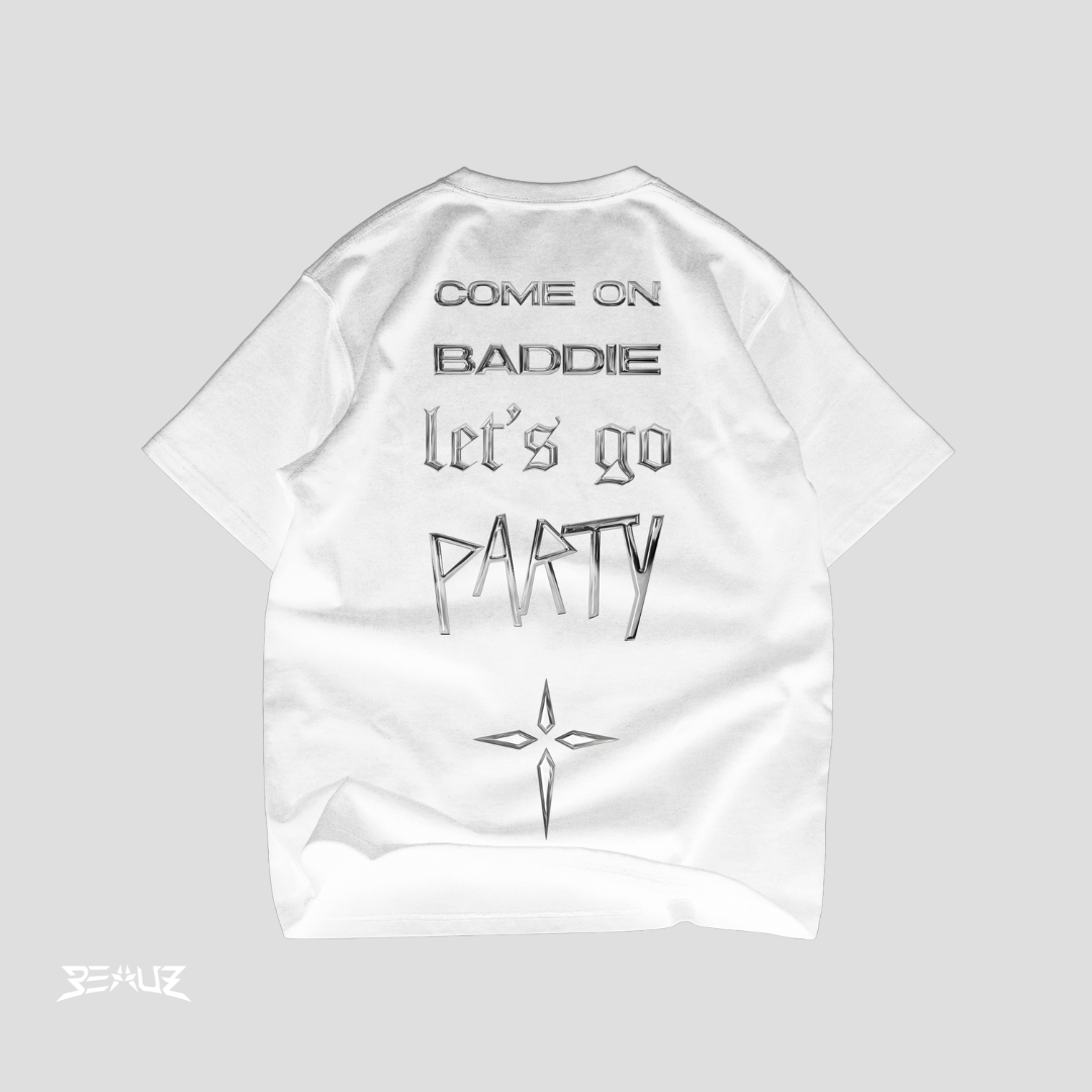 "Come On Baddie" Tee WHITE