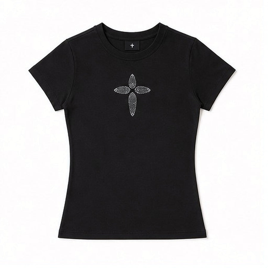 Rhinestone Fitted Tee