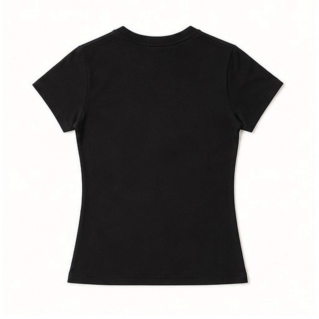 Rhinestone Fitted Tee, flat back